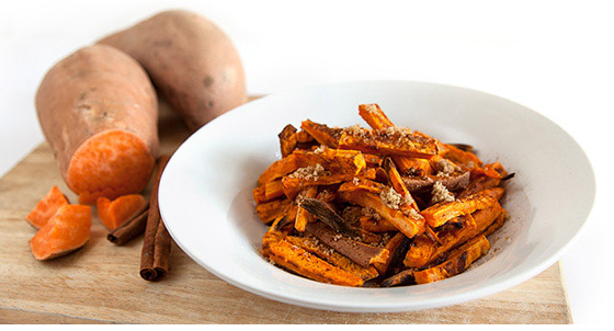 Healthy Cinnamon Sweet Potato Fries Recipe