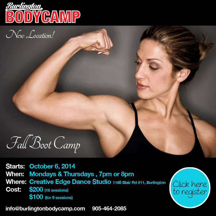 Burlington Body Camp - Registration now open for Fall Session - Now on Mondays and Thursdays