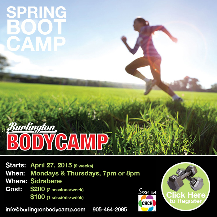 Burlington Spring Boot Camp starts April 27